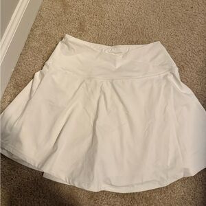 White Women's Skirt with shorts